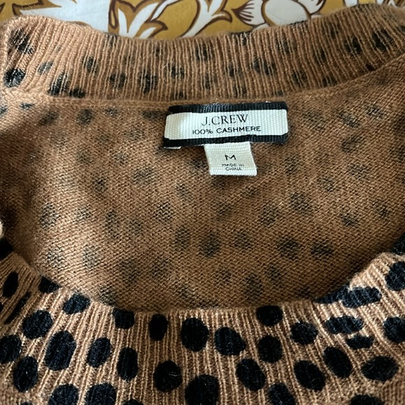 EUC Cashmere Cheetah Print Sweater - Picture 3 of 3